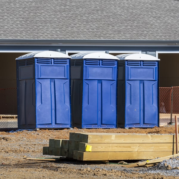 is there a specific order in which to place multiple porta potties in Lake Fenton MI